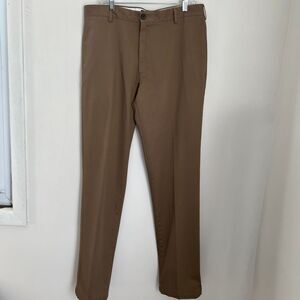 Lands End flat front mens khaki/chino 36x46, NWOT preppy classic oldmoney